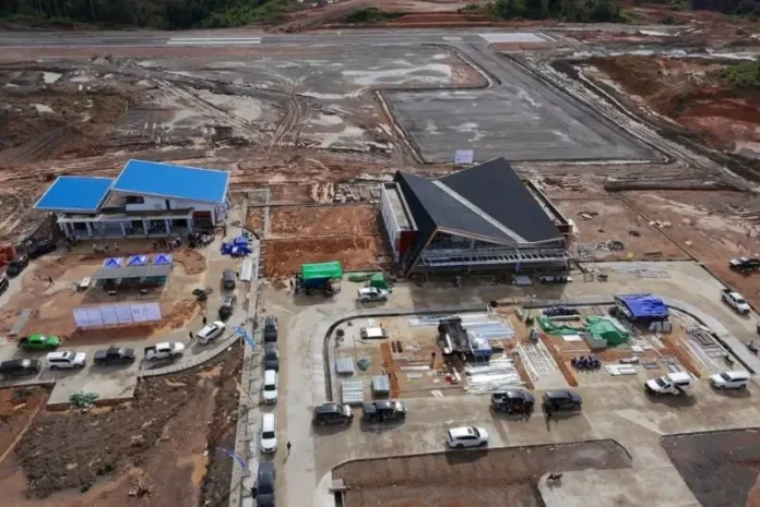 Progres Bandara Ujoh Bilang Mahulu 89 persen Bandara Ujoh Bilang